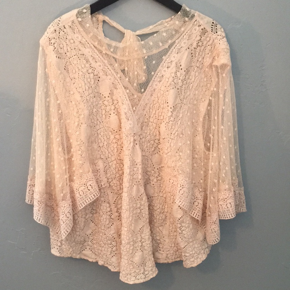Free People Lace Top - Picture 3 of 7